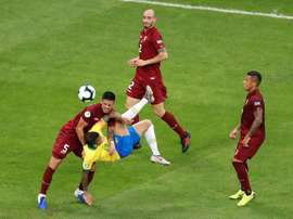El VAR abatió las posibilidades de la 'Canarinha'. EFE