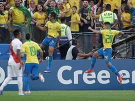 Casemiro opened the scoring for Brazil. EFE