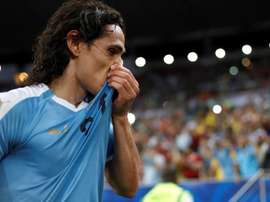 Edinson Cavani poderá jogar contra o Real Madrid. EFE
