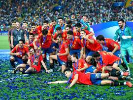 España Sub 21 fue de menos a más y acabó venciendo. EFE