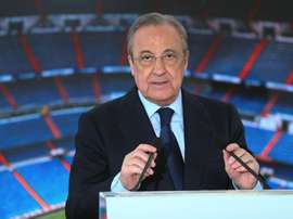 Florentino gives James and Keylor a special mention in the Assembly. EFE