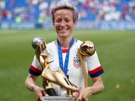 Le Barça rêve de Rapinoe.EFE/EPA/IAN LANGSDON