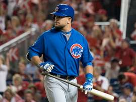 En la imagen, el jugador de los Cachorros de Chicago Kyle Schwarber. EFE/Michael Reynolds/Archivo