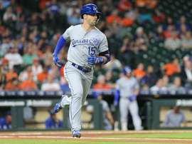 En la imagen, el jugador de los Reales de Kansas Whit Merrifield. EFE/Jorge Campos/Archivo