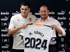 Maxi Gómez, ilusionado con jugar la Champions League. EFE/ManuelBruque