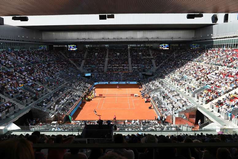 Vista general de la Caja Mágica de Madrid durante un torneo de tenis. EFE/Fernando Villar/Archivo