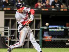 En la imagen, el jugador de los Nacionales de Washington Trea Turner. EFE/Tannen Maury/Archivo