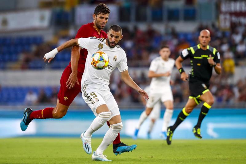 Benzema s'entraîne de nouveau en salle. EFE