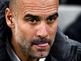 Guardiola está encantado com Rodrigo Hernández e não deixa e fazer elogios. EFE/Neil Hall/Archivo