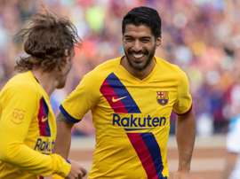 Luis Suárez se lesionou, mas foi convocado. EFE/ Rena Laverty/Archivo