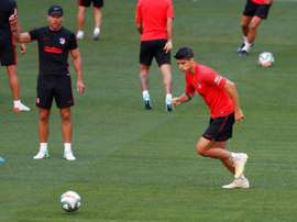 A estreia do novo centro de treinamento do Atlético. EFE/Chema Moya