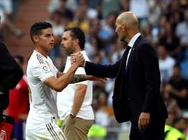 James évoque sa relation avec Zizou. efe