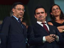 Falam sobre a relação do Barcelona com uma empresa que ataca ex-jogadores. EFE/ Alejandro Garcia