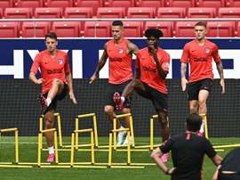Atlético de Madrid volta a treinar. EFE