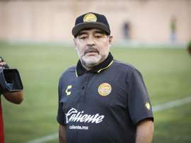Maradona, nouvel entraîneur du Gimnasia en Argentine. EFE
