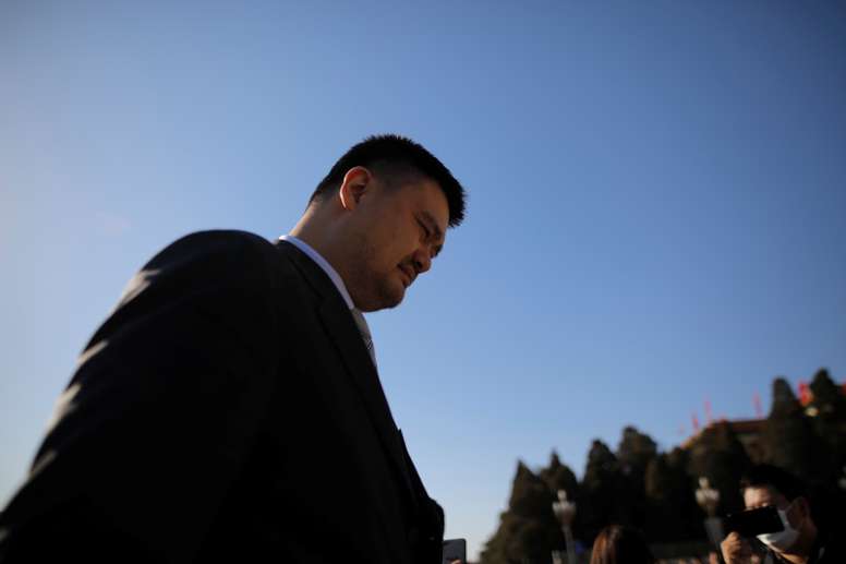 El exjugador de la NBA y presidente de la Federación de Baloncesto de China, Yao Ming. EFE/Wu Hong/Archivo