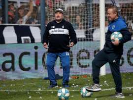 Maradona terá público em peso. EFE/Demian Alday