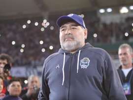 Primera victoria de Maradona ante nueve jugadores. EFE/NicolasAguilera