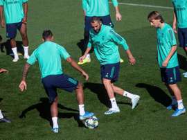 Modric e Lucas Vázquez voltam para a Champions. EFE/ Rodrigo Jiménez