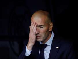 Zidane worried after all the changes made. EFE
