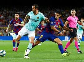 Barcelona quer aproveitar a viagem a Milão. EFE/Enric Fontcuberta