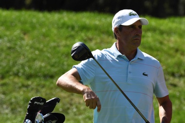 José María Olázabal, durante su participación en el Abierto de España de Golf. EFE/Víctor Lerena/Archivo