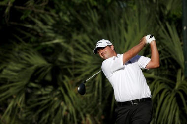 En la imagen un registro de golfista estadounidense Brian Stuard, quien, junto a sus compatriotas Patrick Cantlay, Lucas Glover y Kevin Na, lidera el torneo de golf Shriners Hospitals For Children. EFE/Tannen Maury/Archivo
