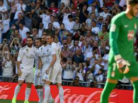 O Real Madrid é o líder com 18 pontos e 16 gols marcados. EFE/Fernando Villar