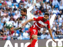 Prováveis escalações de Granada e Real Madrid. EFE/Juan Carlos Hidalgo