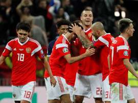 Rusia barrió a Escocia a base de golazos. EFE