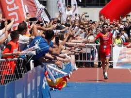 El pentacampeón del mundo de triatlón en distancia olímpica Javi Gómez Noya. EFE/Salvador Sas/Archivo