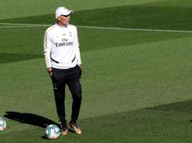 Theo entrena con el primer equipo. EFE