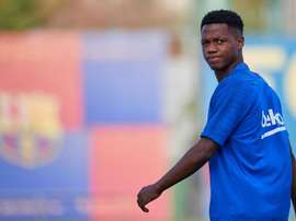 Ansu Fati de retour à l'entraînement. EFE