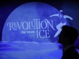 El patinador madrileño Javier Fernández durante la presentación del proyecto Revolution on Ice on Tour 2018 en Madrid. EFE/Javier Lizón/Archivo