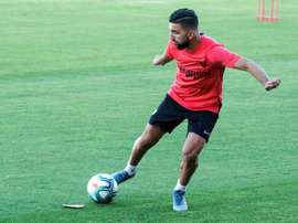 Dabbur brilla con Israel y espera minutos en el Sevilla. EFE/Raúl Caro
