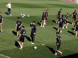 Il Real Madrid durante un'allenamento. EFE