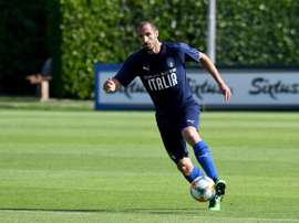 Chiellini se suma esta bonita iniciativa. EFE