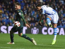 Willian José quiere ver a la Real entre los cuatro primeros. EFE