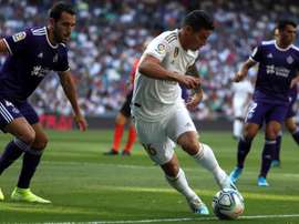 Valladolid - Real Madrid: onzes iniciais confirmados. EFE