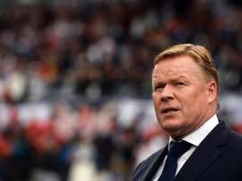 Treinador holandês Ronald Koeman recusou oferta para treinar o Barcelona. EFE/HUGO DELGADO