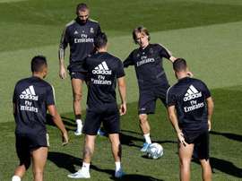 El Madrid volvió a trabajar tras Estambul. EFE
