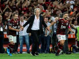 Jorge Jesus celebró el pase a la final. EFE
