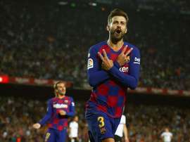Piqué fala sobre o cenário atual do Barça. EFE/Enric Fontcuberta