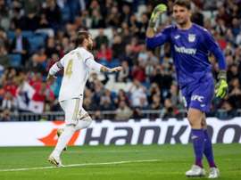 Ramos leva 16 temporadas marcando na LaLiga. EFE