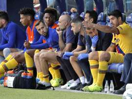 Suarez ha accusato un dolore muscolare, potrebbe saltare la gara con lo Slavia. EFE