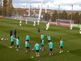 Real Madrid trained without a few players like James and Bale. EFE
