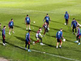 Cuenca causa baja de la Sub 21 por lesión; Montero, su sustituto. EFE/ Javier Lizón