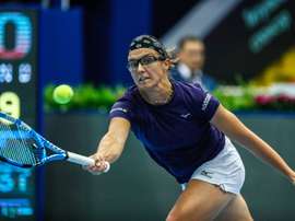 Kirsten Flipkens of Belgium. EFE/EPA/YURI KOCHETKOV/Archivo