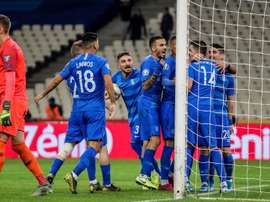 Grecia remonta a una FInlandia de 'resaca'. EFE/EPA/PANAGIOTIS MOSCHANDREOU