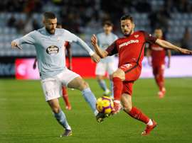 El defensa del Celta, duda contra el Villarreal. EFE